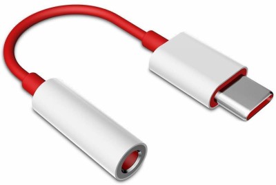 G2L USB Type C Cable 2 A 0.3 m TypeC to 3.5 mm Jack Audio Connector Headphones Audio Adapter for C Type Devices(Compatible with 3.5mm Adapter Headphone Adapter for c Type Phones, White, Red, One Cable)