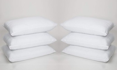 KUBER INDUSTRIES Microfibre Nature Sleeping Pillow Pack of 6(White)