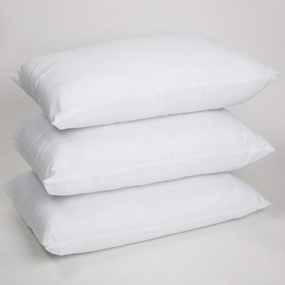 KUBER INDUSTRIES Microfibre Nature Sleeping Pillow Pack of 3(White)