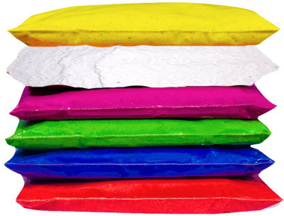 T-Lite Pack of 6 Rangoli Powder(Multicolor)