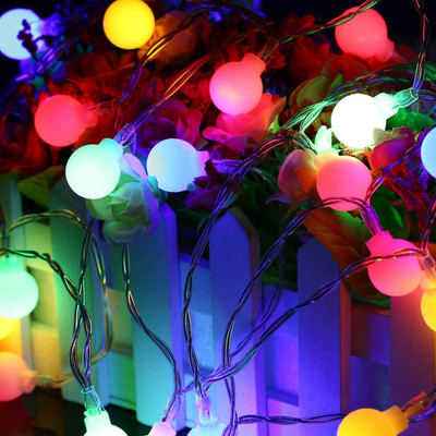 MIRADH 40 LEDs 4.95 m Multicolor Color Changing, Flickering, Steady Ball Rice Lights(Pack of 1)