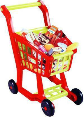 DIAN ENTERPRISE Supermarket Playset Shopping Cart (27 Pieces)