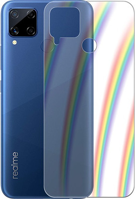 MARSHLAND Back Screen Guard for Realme C15 Rainbow Effect(Pack of 1)