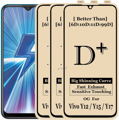 Gorilaorginal Edge To Edge Tempered Glass for : VIVO Y17(Pack of 3)