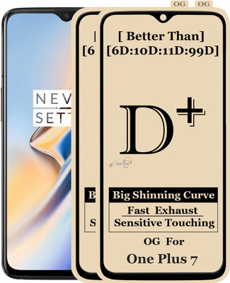 Xester Edge To Edge Tempered Glass for ONE PLUS 7(Pack of 2)
