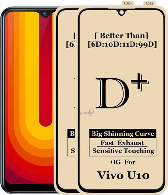 Xester Edge To Edge Tempered Glass for VIVO U10(Pack of 2)