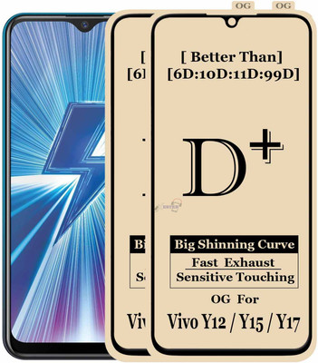 Xester Edge To Edge Tempered Glass for VIVO Y17(Pack of 2)