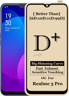 Xester Edge To Edge Tempered Glass for REALME 3 PRO(Pack of 1)