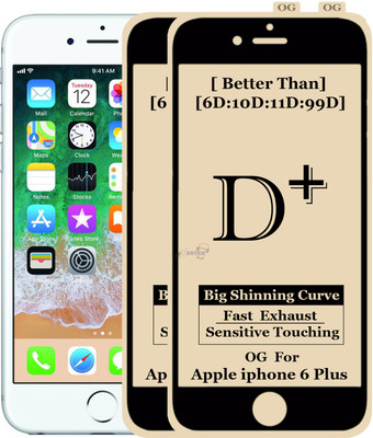 HQ Protection Edge To Edge Tempered Glass for Apple iPhone 6 Plus(Pack of 2)