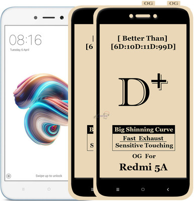 Xester Edge To Edge Tempered Glass for Mi Redmi 5A(Pack of 2)
