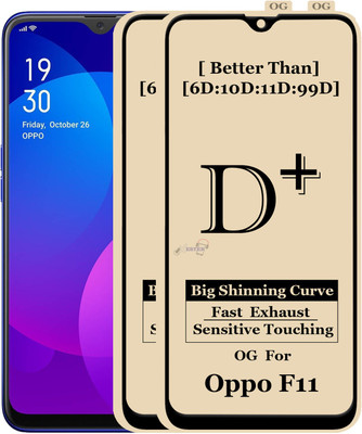 Xester Edge To Edge Tempered Glass for OPPO F11(Pack of 2)