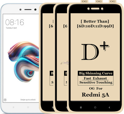 HQ Protection Edge To Edge Tempered Glass for Mi Redmi 5A(Pack of 3)