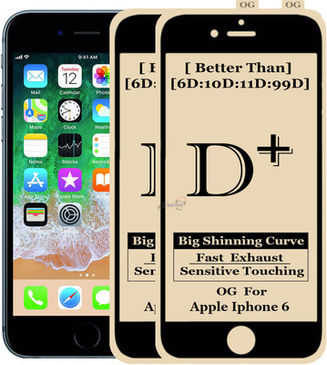 Xester Edge To Edge Tempered Glass for Apple iPhone 6(Pack of 2)