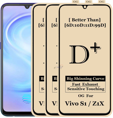 Xester Edge To Edge Tempered Glass for VIVO Z1X(Pack of 3)