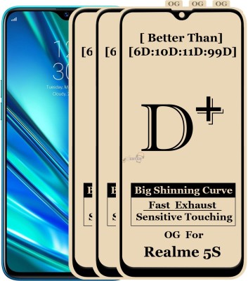 Xester Edge To Edge Tempered Glass for REALME 5S(Pack of 3)