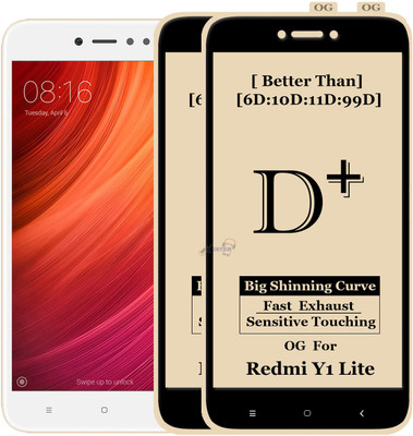 Xester Edge To Edge Tempered Glass for Mi Redmi Y1 Lite(Pack of 2)