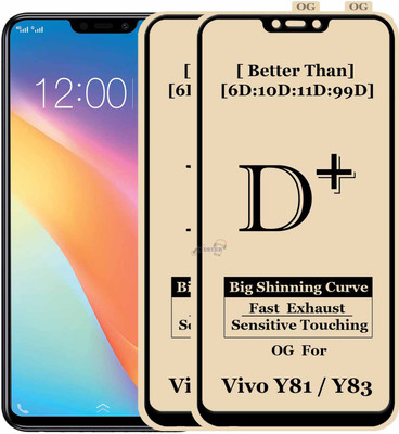 Xester Edge To Edge Tempered Glass for Vivo Y81(Pack of 2)