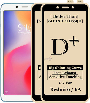 Xester Edge To Edge Tempered Glass for Mi Redmi 6A(Pack of 2)
