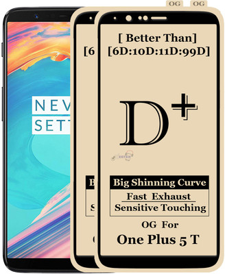 FIVE-O Edge To Edge Tempered Glass for OnePlus 5T(Pack of 2)