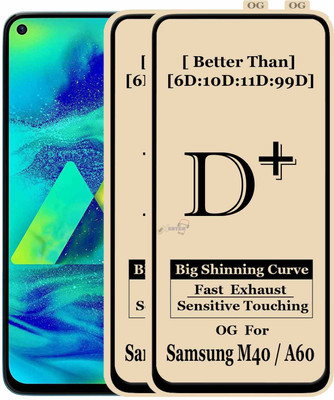 XRENGTH Edge To Edge Tempered Glass for , SAMSUNG A60(Pack of 2)