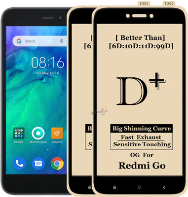 FIVE-O Edge To Edge Tempered Glass for : REDMI GO(Pack of 2)