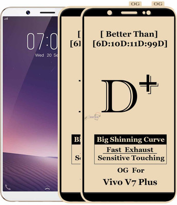 Xester Edge To Edge Tempered Glass for VIVO V7 Plus(Pack of 2)