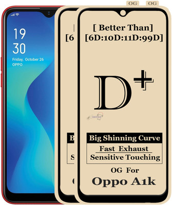 HQ Protection Edge To Edge Tempered Glass for OPPO A1K(Pack of 2)