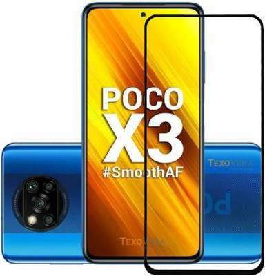 RUNICHA Edge To Edge Tempered Glass for POCO X3(Pack of 1)