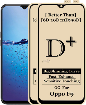 Xester Edge To Edge Tempered Glass for Oppo F9(Pack of 2)