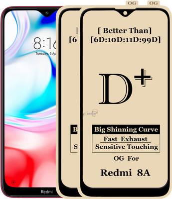 HQ Protection Edge To Edge Tempered Glass for : REDMI 8A(Pack of 2)