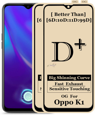 Xester Edge To Edge Tempered Glass for OPPO K1(Pack of 2)