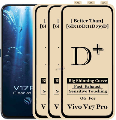 Xester Edge To Edge Tempered Glass for VIVO V17 PRO(Pack of 3)