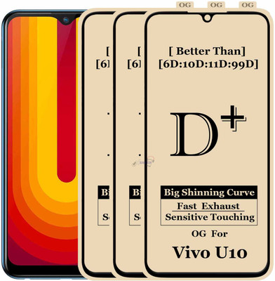Xester Edge To Edge Tempered Glass for VIVO U10(Pack of 3)