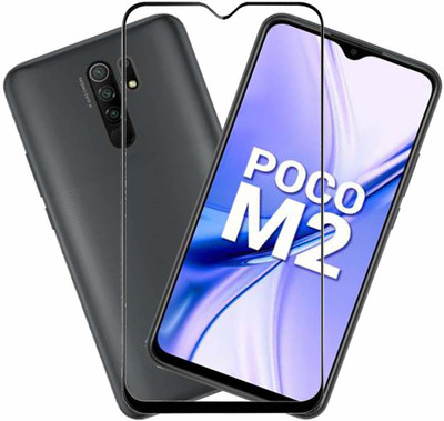 ECMERED Edge To Edge Tempered Glass for POCO M2(Pack of 1)