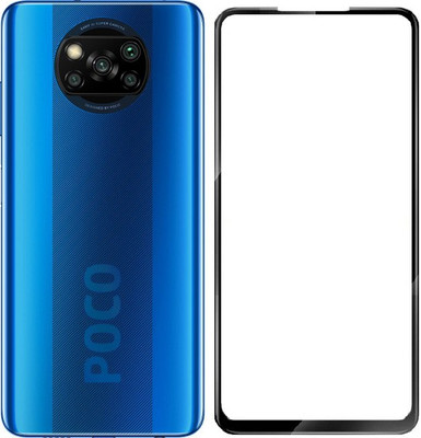 Highderabad Tech Edge To Edge Tempered Glass for Poco X3(Pack of 1)