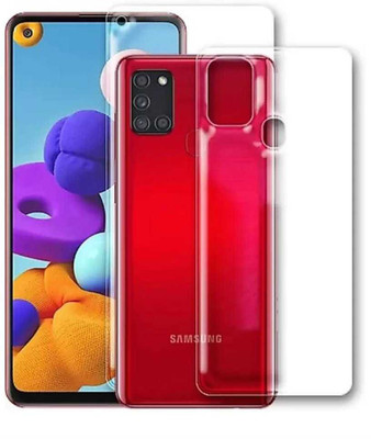 DEVOLD ENTERPRISES Front and Back Screen Guard for SAMSUNG GALAXY A21S(Pack of 2)