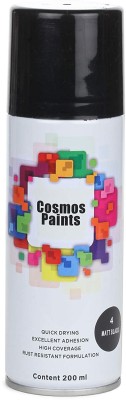 Cosmos 4 Matt Black Spray Paint 200 ml(Pack of 1)