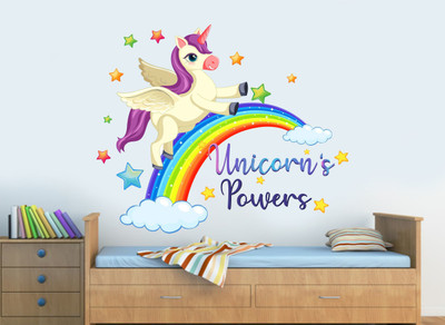 DivineDesigns 51 cm Power of Unicorn Self Adhesive Sticker(Pack of 1)