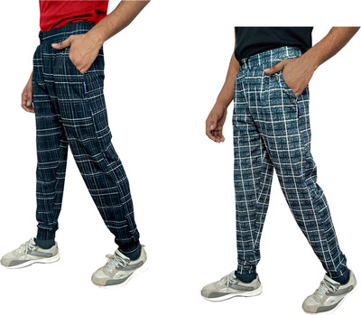 IndiWeaves Checkered Men Multicolor Track Pants