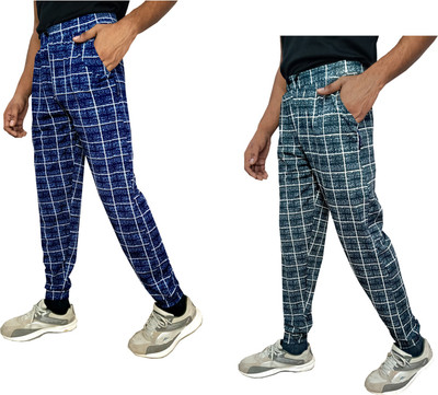 IndiWeaves Checkered Men Multicolor Track Pants