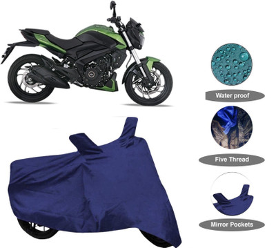 FabAuto Waterproof Two Wheeler Cover for Bajaj(Dominar, Blue)
