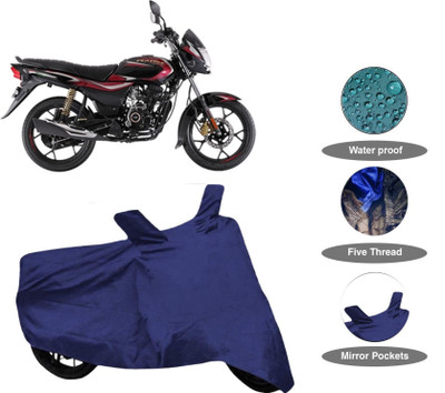 THE REAL ARV Waterproof Two Wheeler Cover for Bajaj(Platina 110 H-Gear, Blue)