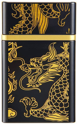 GREYFIRE Golden Dragon Cigarette Case USB rechargeable Electronic Windproof Cigarette Lighter(Golden)