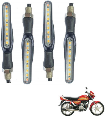 AuTO ADDiCT Front, Rear, Side LED Indicator Light for Hero HF Deluxe(Yellow)