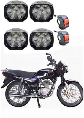 APICAL LGHT9LED130 Fog Lamp Motorbike LED for Bajaj (24 V, 15 W)(Universal For Bike, Pack of 4)