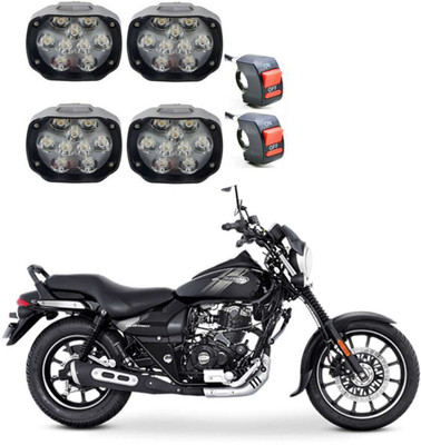 APICAL LGHT9LED95 Fog Lamp Motorbike LED (24 V, 15 W)(Universal For Bike, Pack of 4)