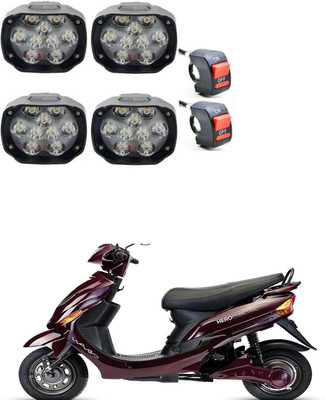 APICAL LGHT9LED118 Fog Lamp Motorbike LED (24 V, 15 W)(Universal For Bike, Pack of 4)