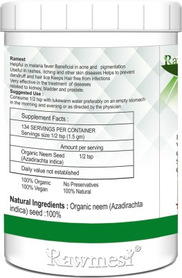 Rawmest Organic Nimboli Seed (Neem Phal) Powder