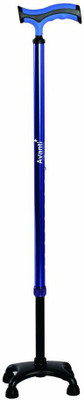 VISSCO Avanti Plus - T Shape Aluminum Quadripod With Adjustable Height Walking Stick