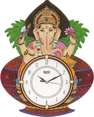 AJANTA Analog 33 cm X 33 cm Wall Clock(Multicolor, With Glass, Standard)